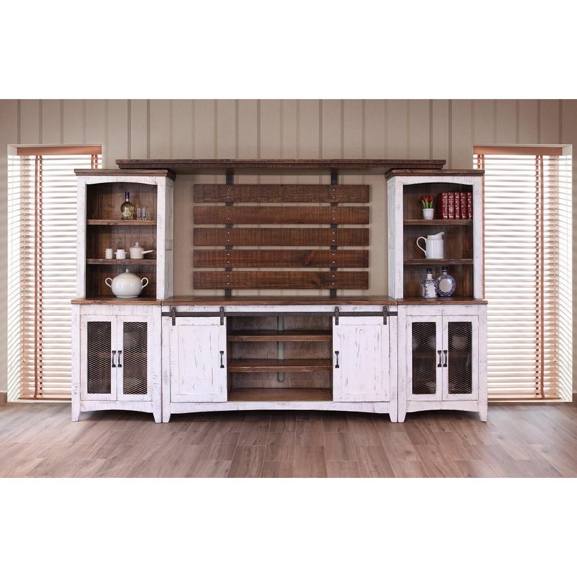 International Furniture Direct Pueblo ENT360PIER Rustic Universal